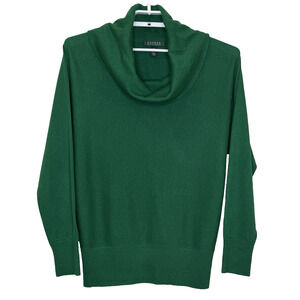 Lauren Ralph Lauren Cowl Neck Sweater Women's Size XL Green Long Sleeve Cotton